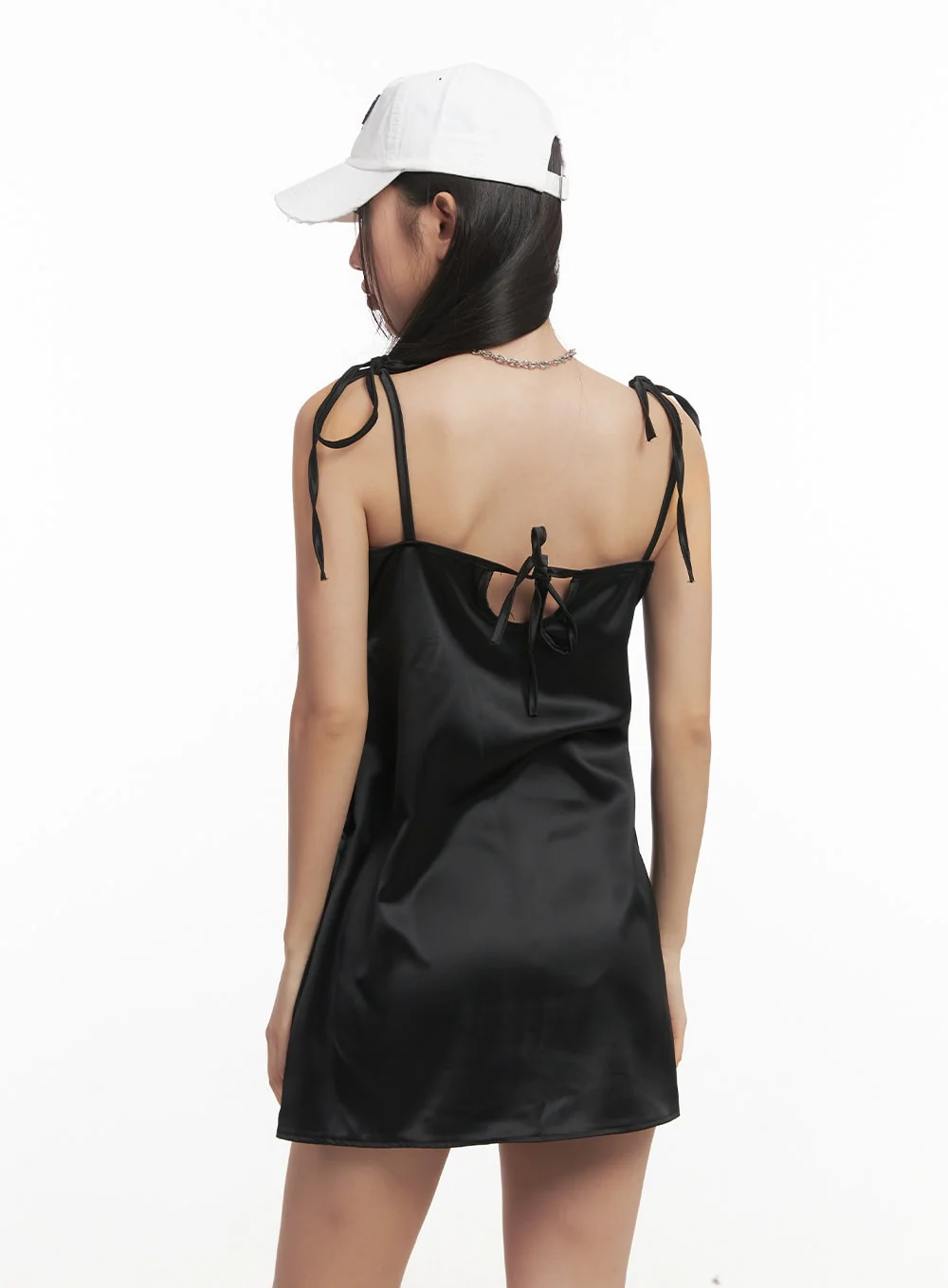 Lace-Trim Graphic Cami Dress CF520 - Image 8