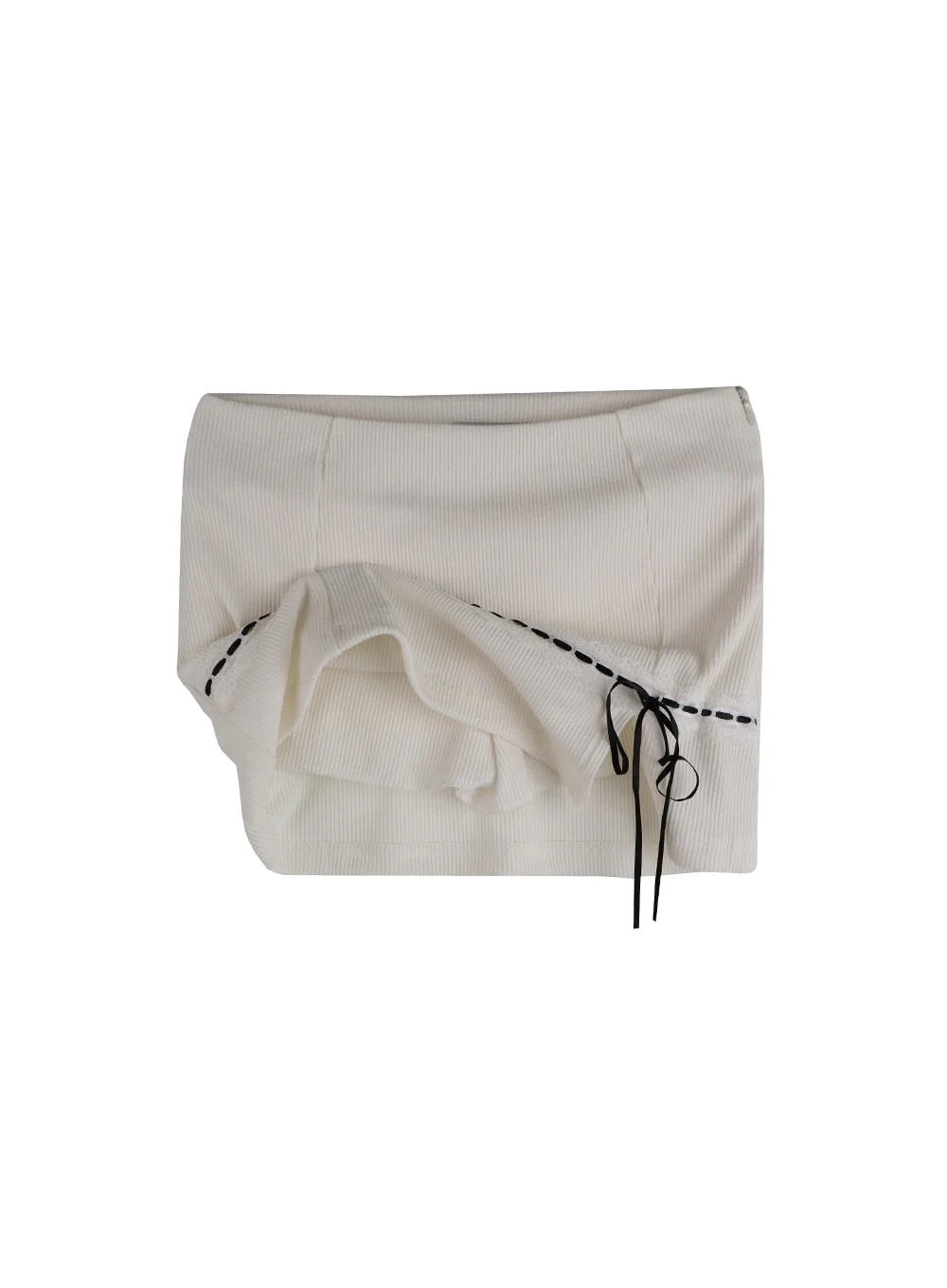 Lace Trim Mini Skirt IM404 - Image 9