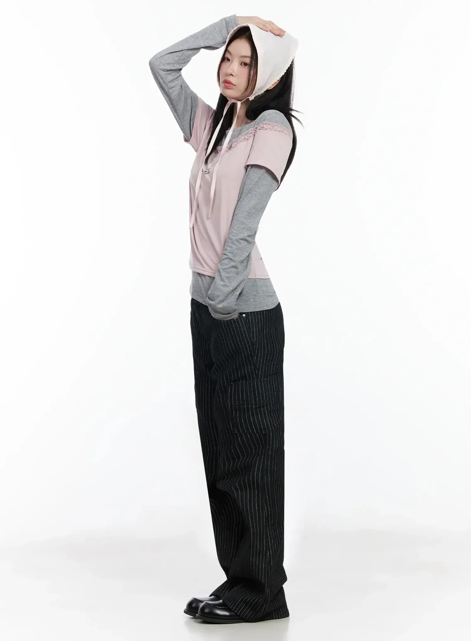 Lace-Trimmed Off-Shoulder Top IM509 - Image 2