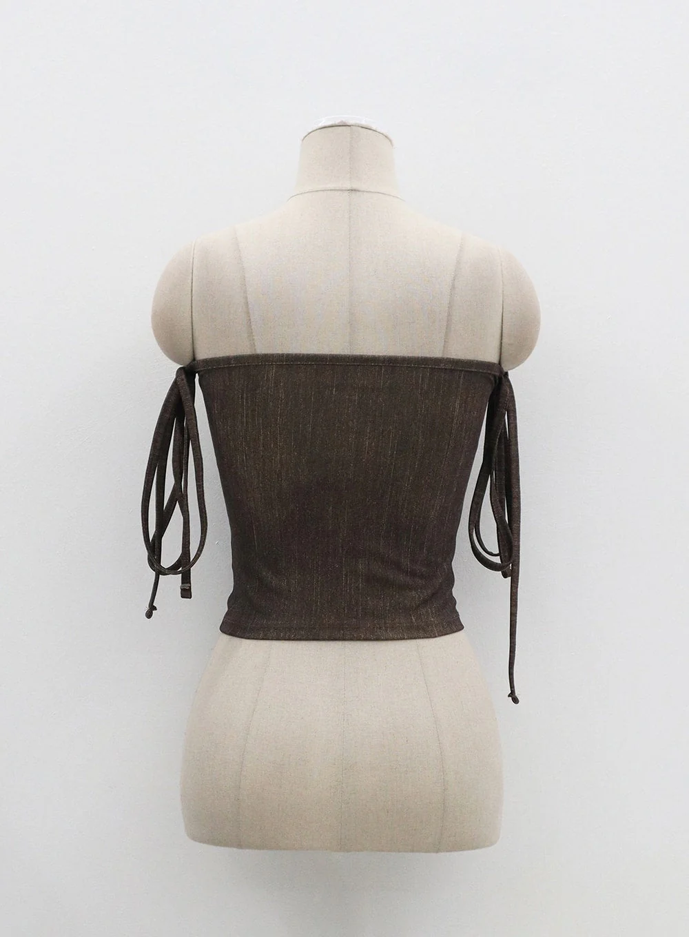 Lace-Up Detail Tube Top BF323 - Image 13