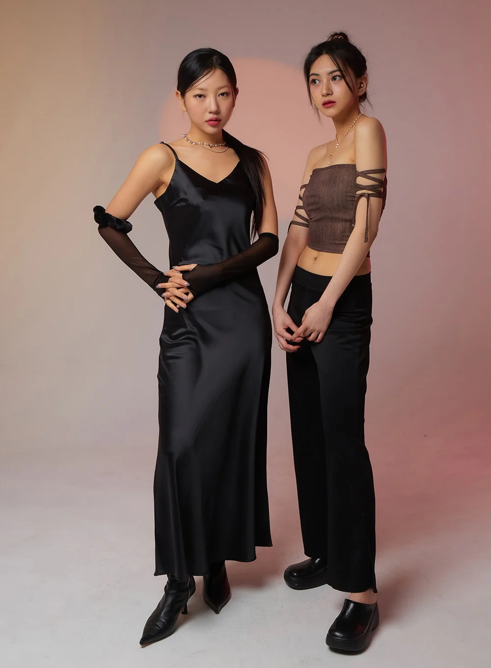 Lace-Up Detail Tube Top BF323 - Image 3