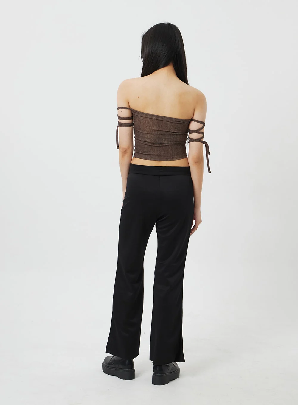 Lace-Up Detail Tube Top BF323 - Image 7