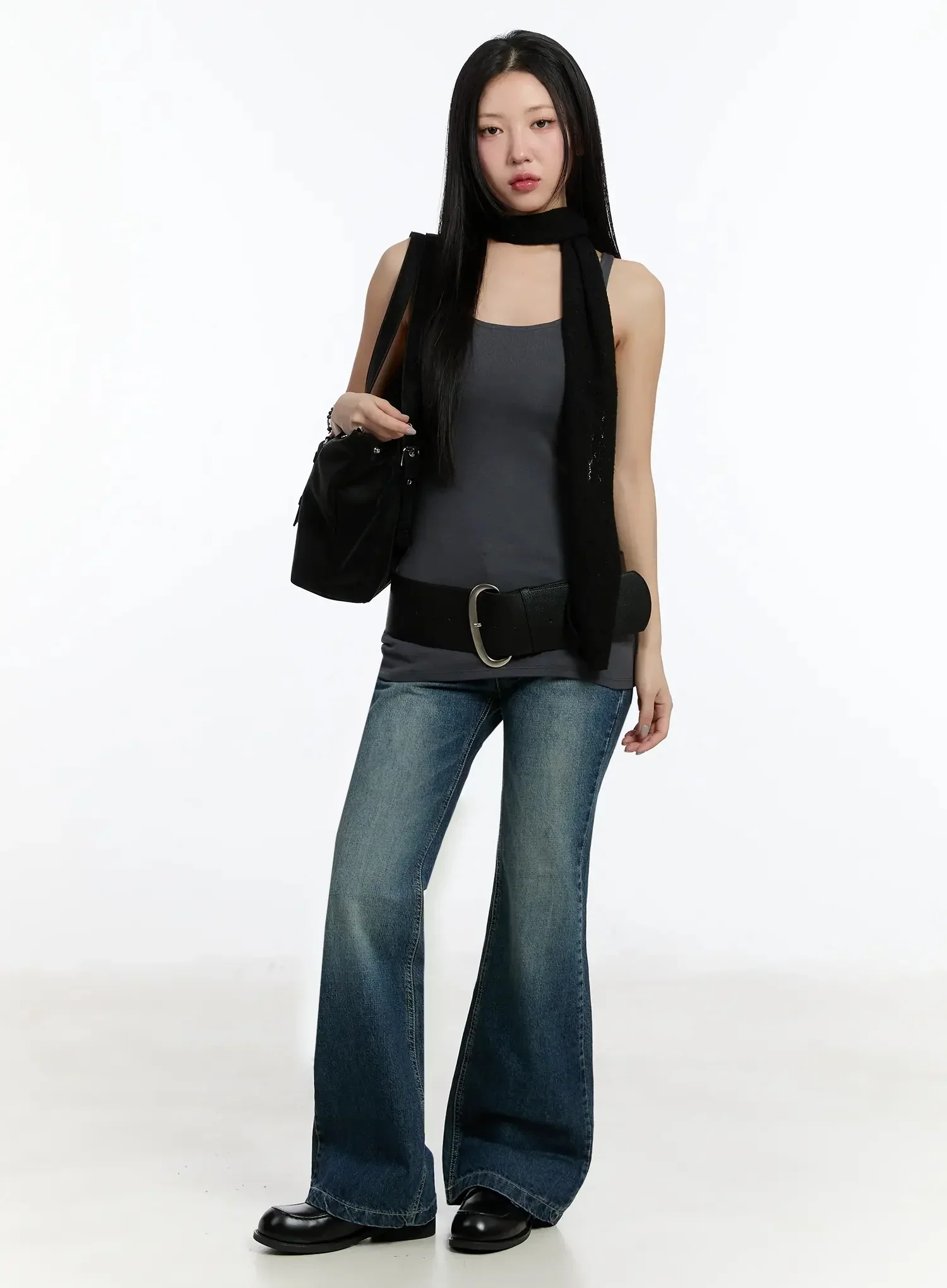 Laced Knit Thin Scarf IM513 - Image 5
