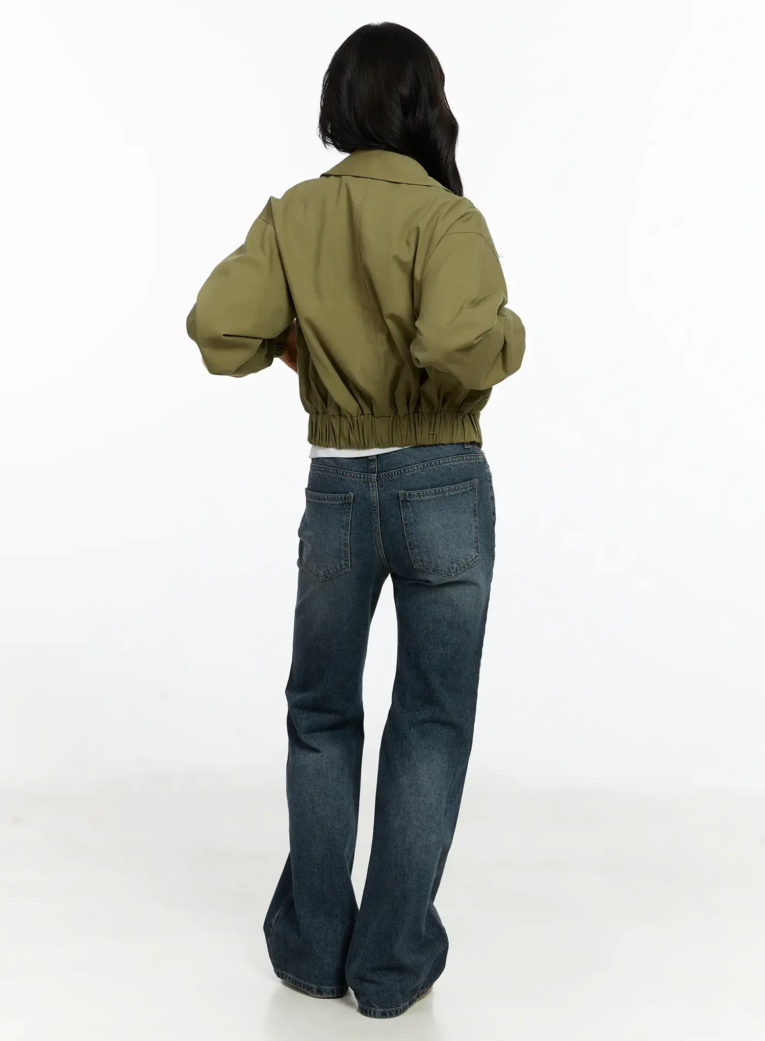 Lainey Vintage Wash Bootcut Jeans F502 - Image 7