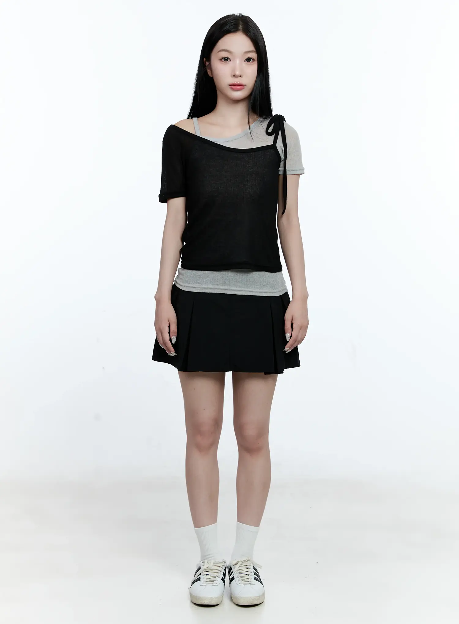 Layered Bow Short-Sleeve Tee CG513 - Image 2