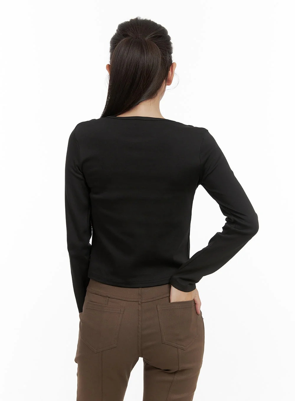 Layered Cutout Long Sleeve Top CS405 - Image 5