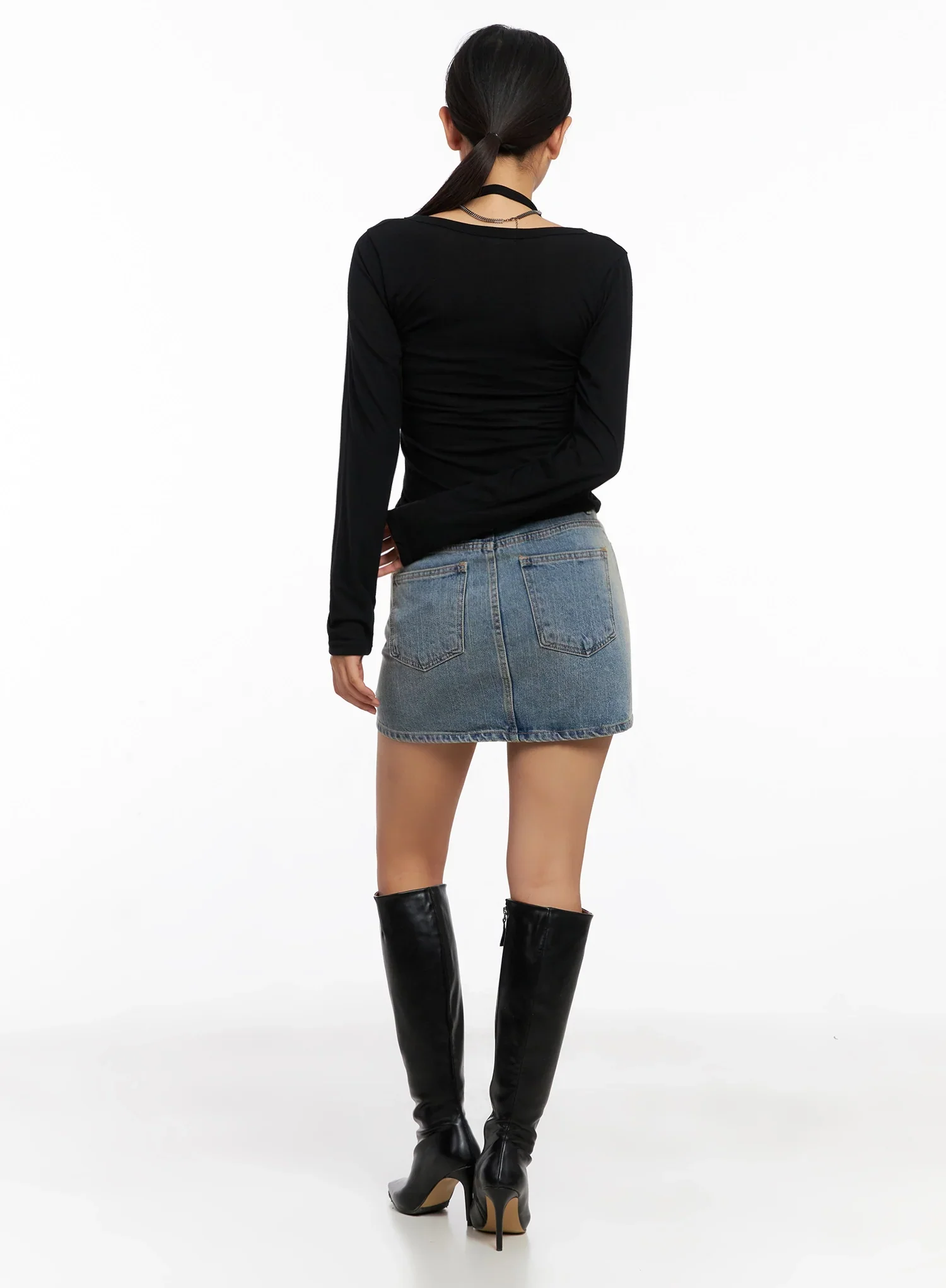 Layered Halter Cardigan IG527 - Image 8