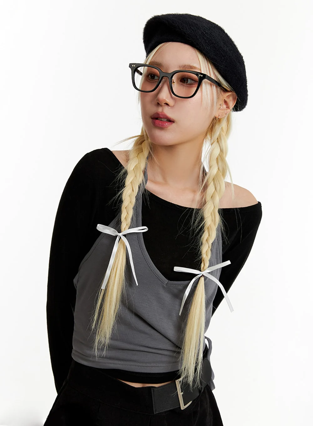 Layered Halter Crop Tee ID315 - Image 4