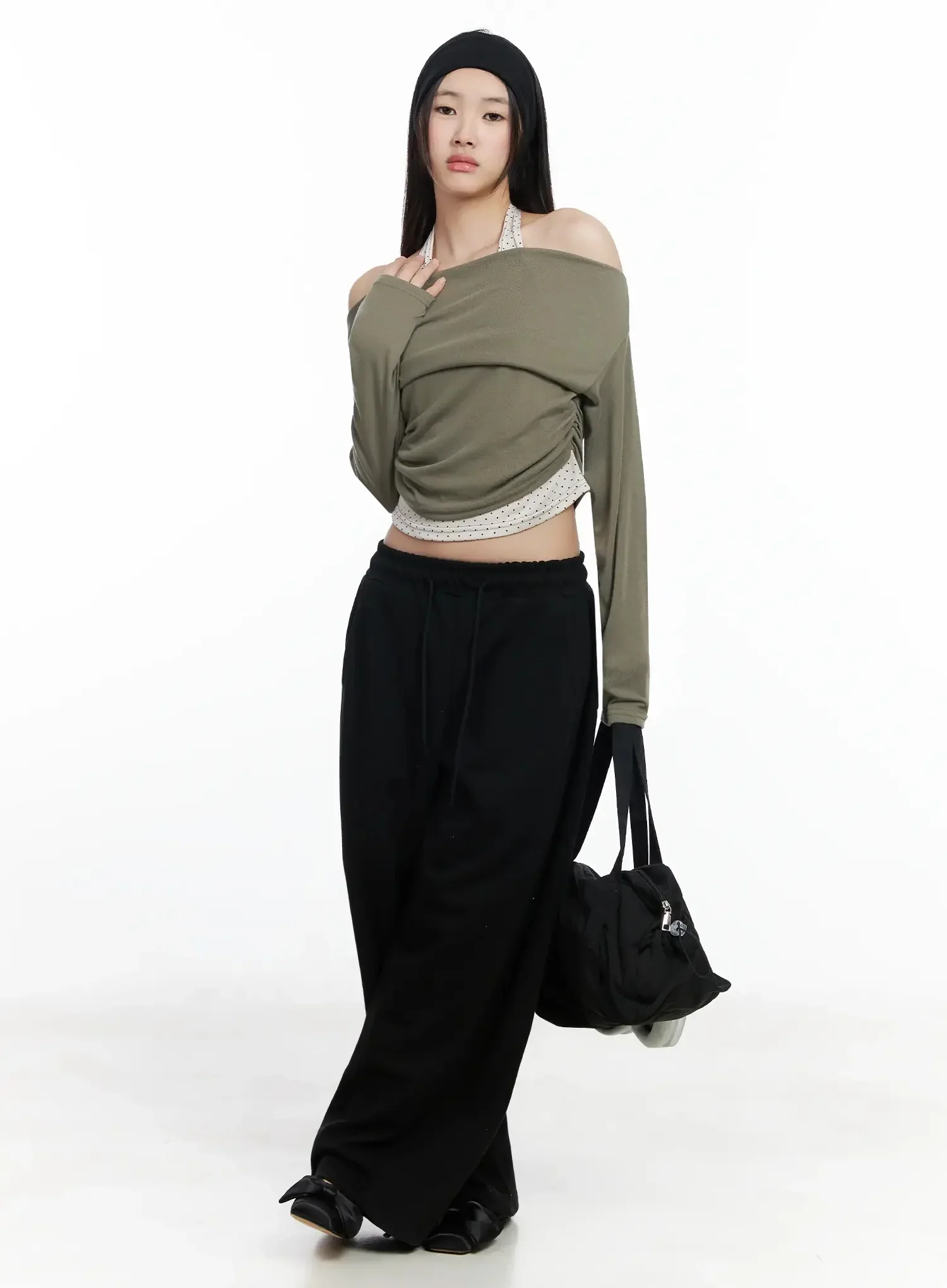 Layered Halter Polka Dot Top IM504 - Image 5