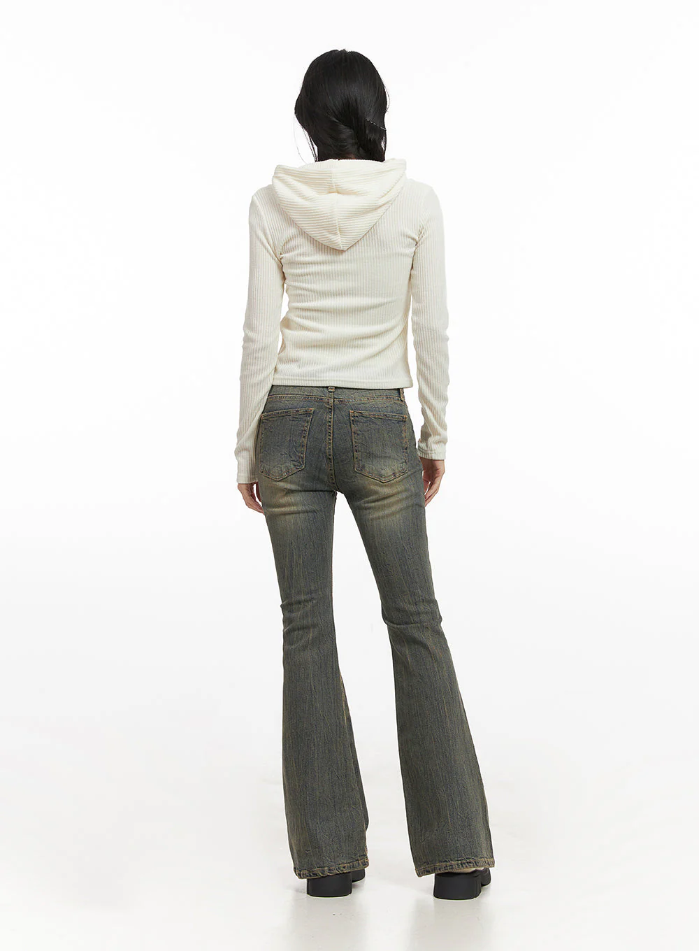Layered Hooded Crop Top CN428 - Image 4