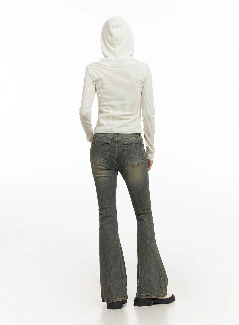 Layered Hooded Crop Top CN428 - Image 7