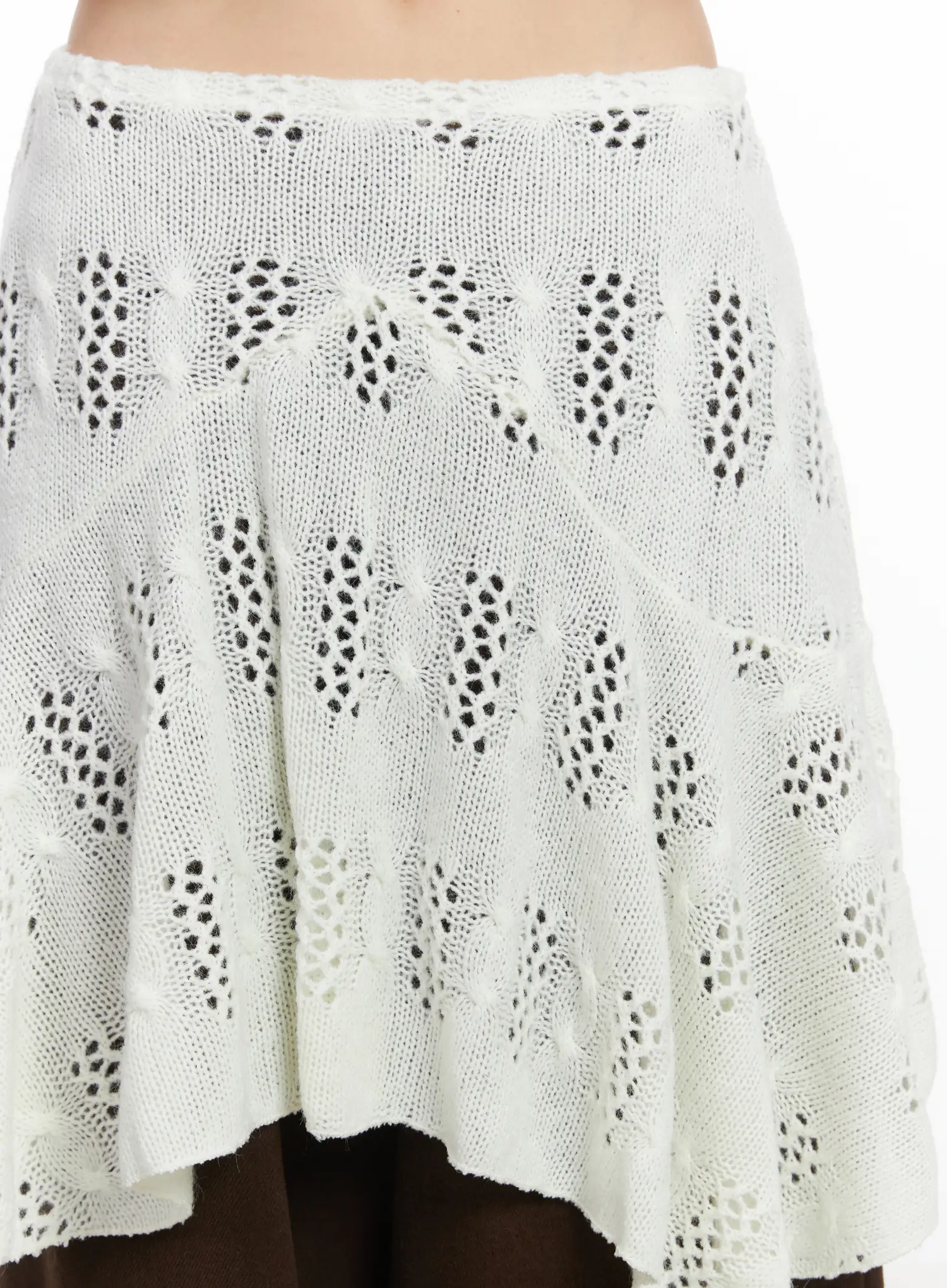 Layered Knit Flare Midi Skirt CD531 - Image 3