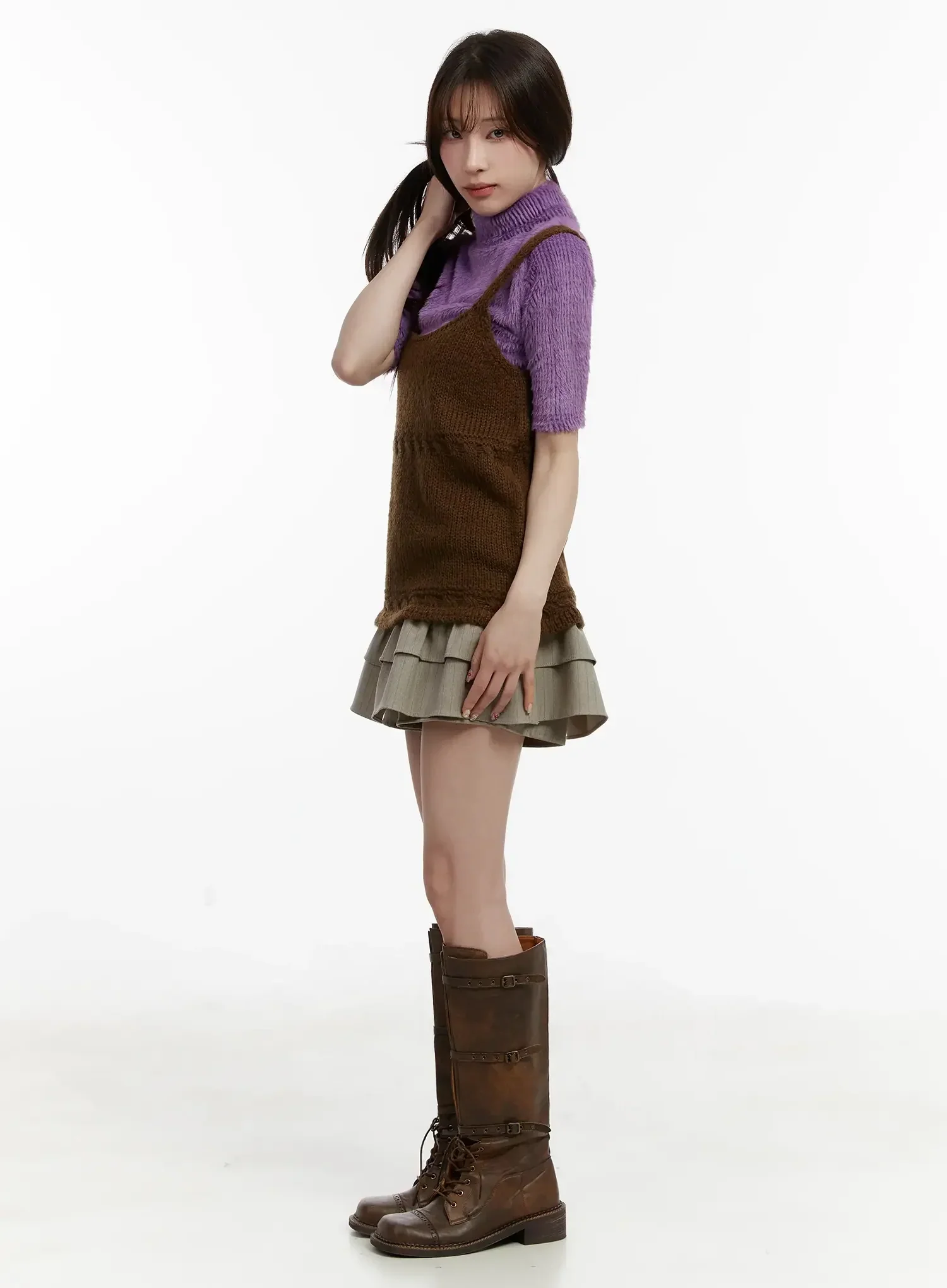 Layered Knit Top IJ521 - Image 11