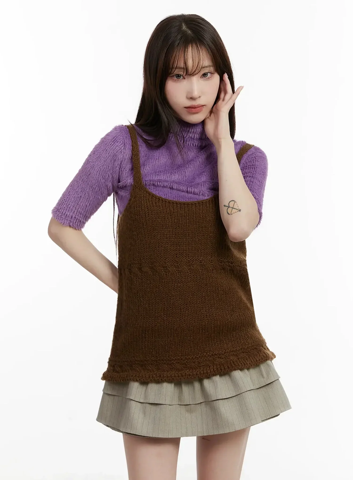 Layered Knit Top IJ521 - Image 6