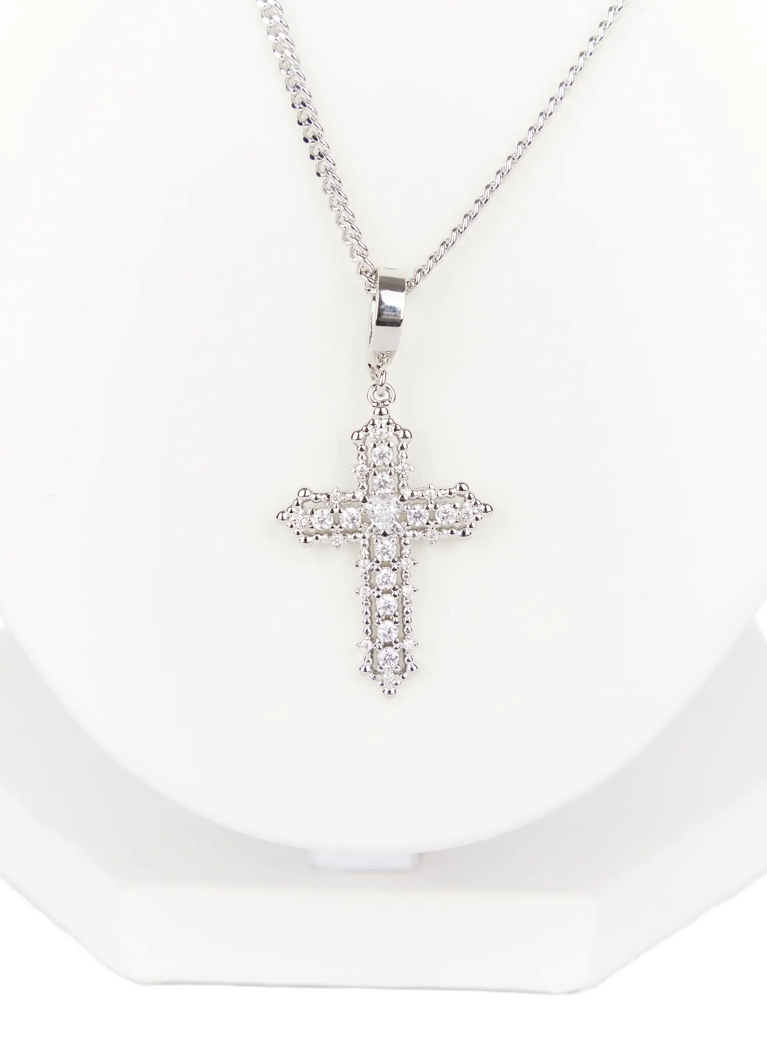 Layered Linear Charm Necklace CD530 - Image 4