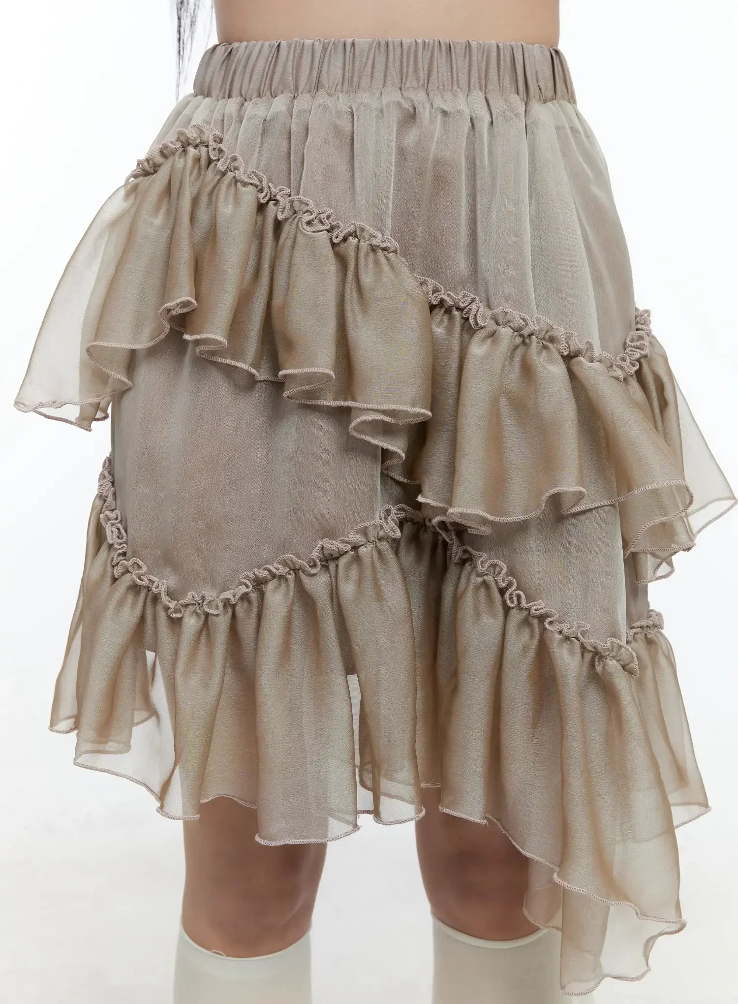 Layered Midi Chiffon Skirt IO520 - Image 6