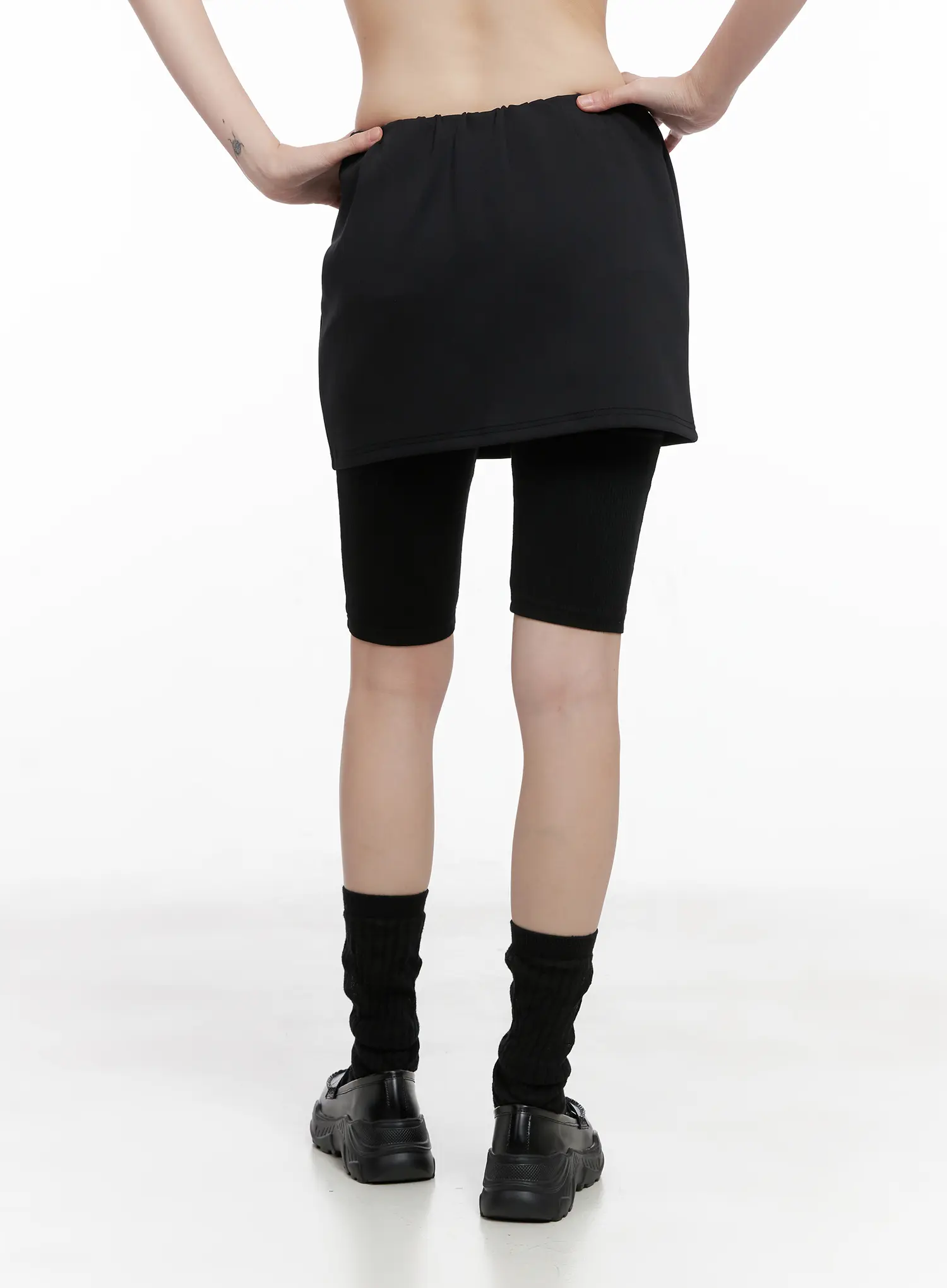 Layered Mini Skirt Leggings CG519 - Image 6