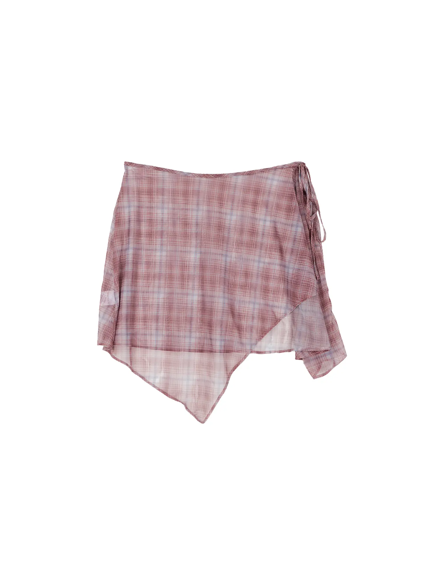 Layered Plaid Mesh Midi Skirt CS524 - Image 9