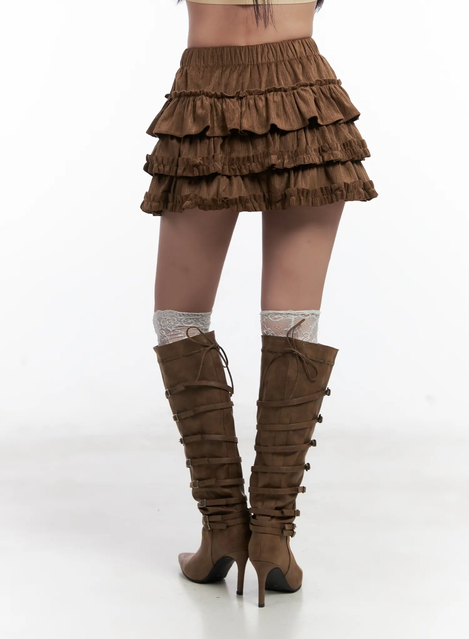 Layered Ruffle Mini Skirt CN528 - Image 5