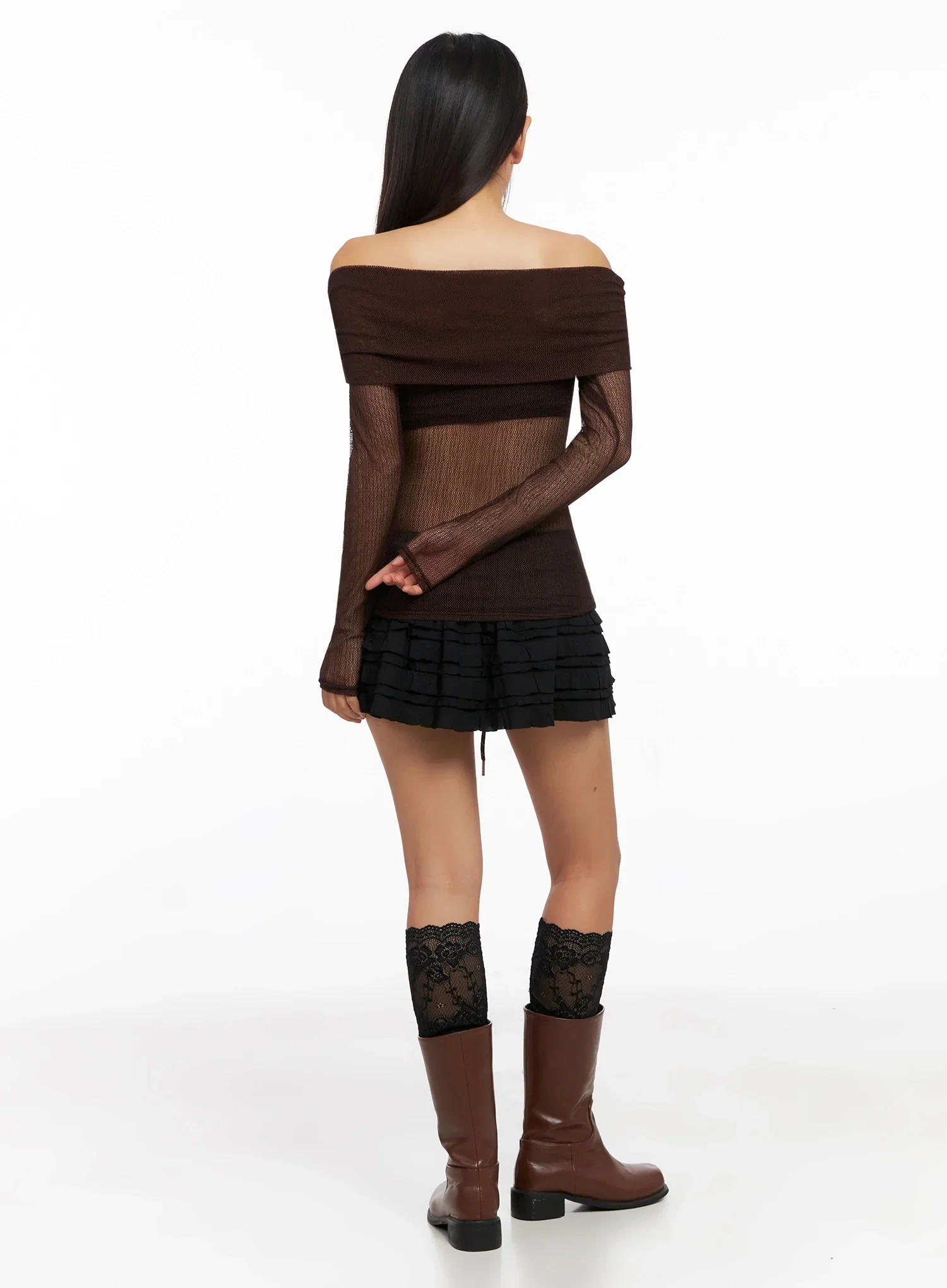 Layered Ruffle Mini Skirt IG528 - Image 9