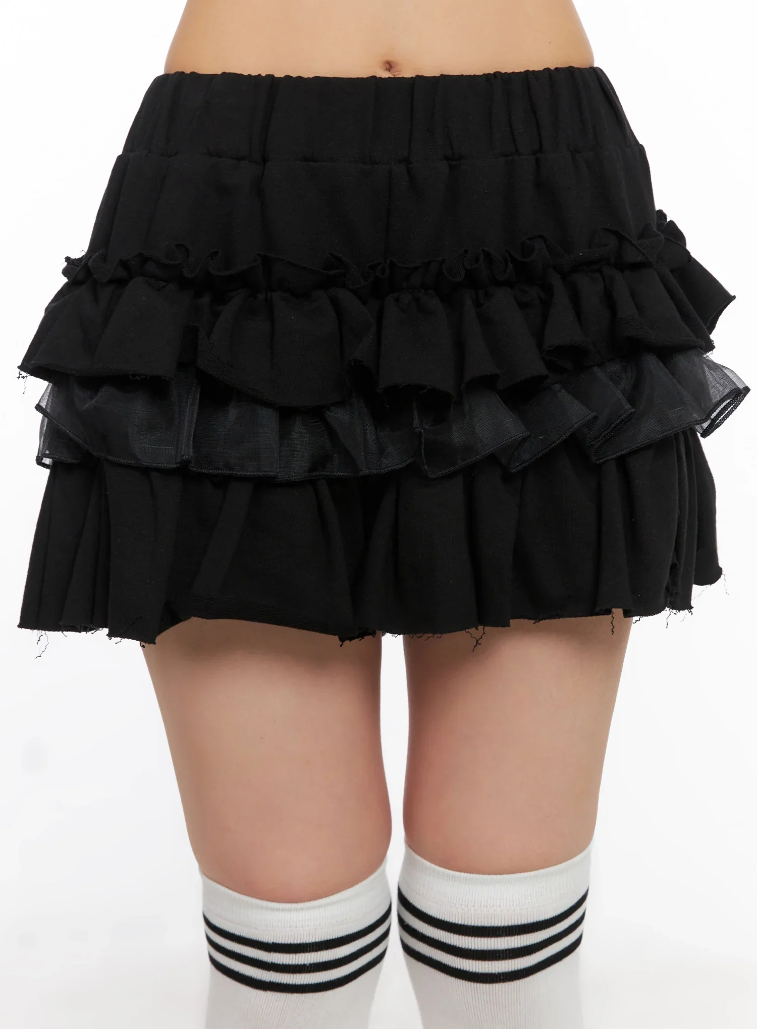 Layered Ruffle Mini Skirt IS508 - Image 3
