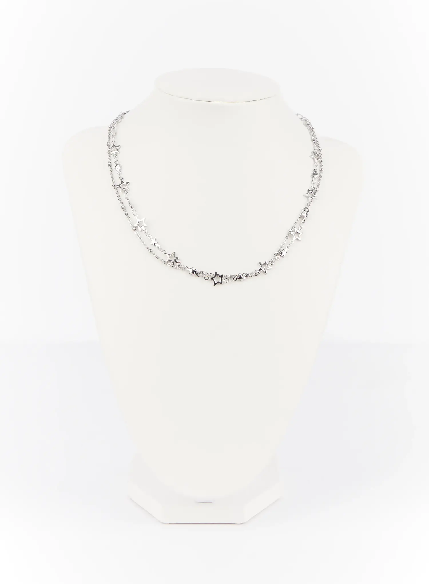 Layered Star Chain Necklace IF504 - Image 6