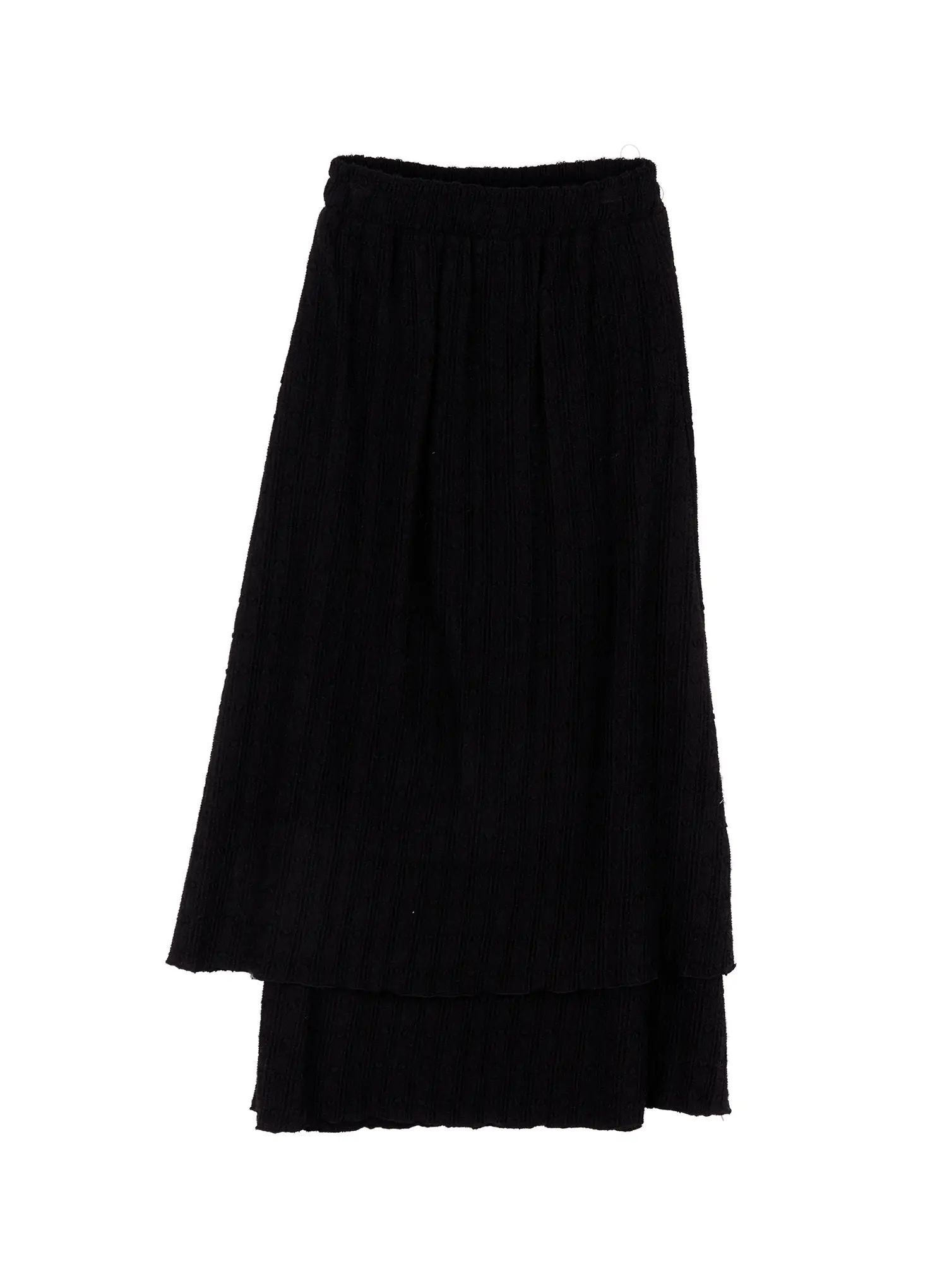 Layered Textured Maxi Skirt CN526 - Image 10