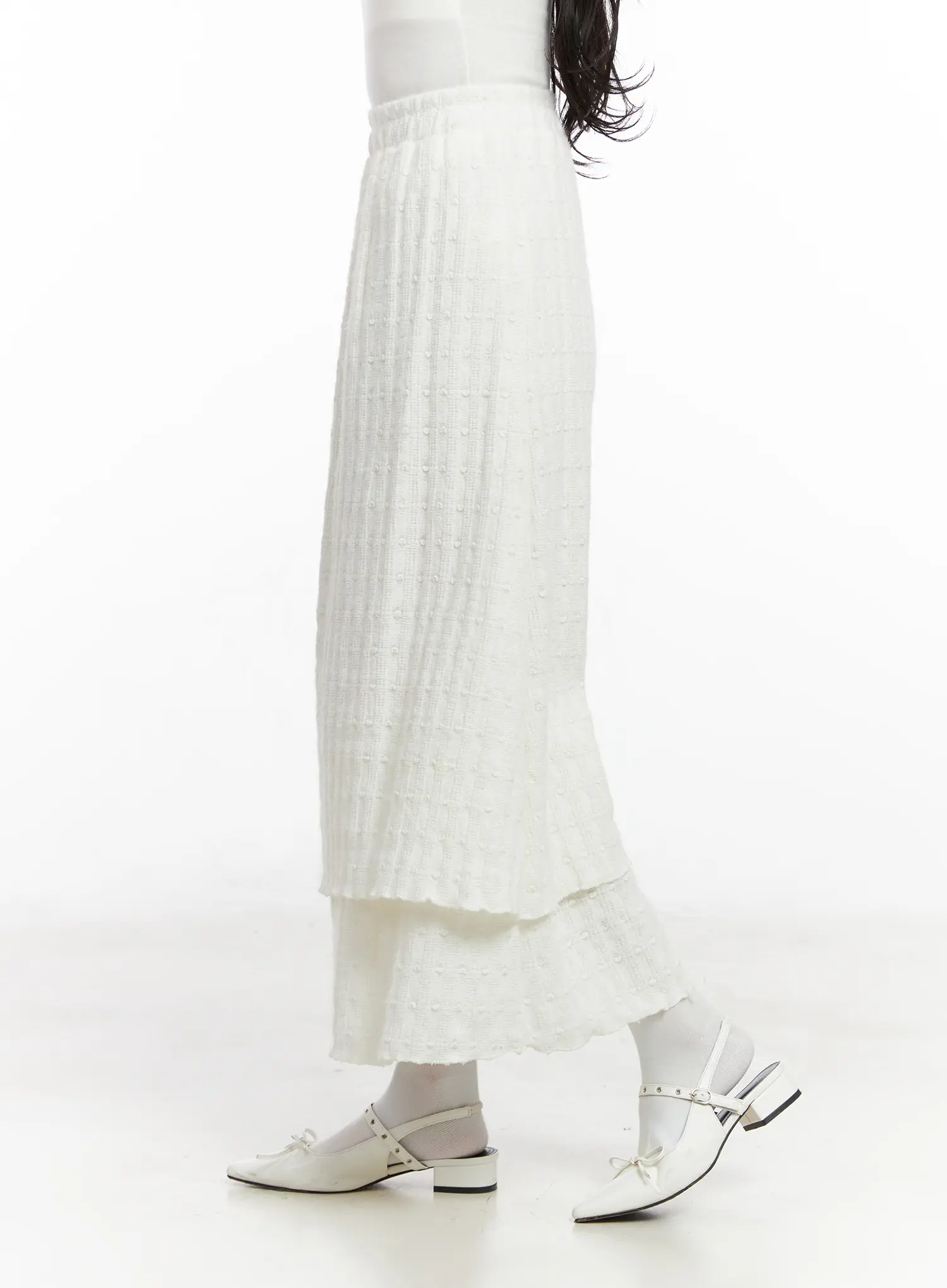 Layered Textured Maxi Skirt CN526 - Image 6