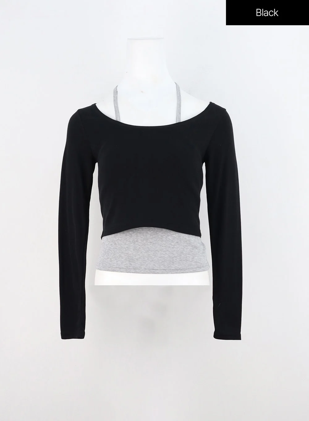 Layered U-Neck Tee IN314 - Image 12