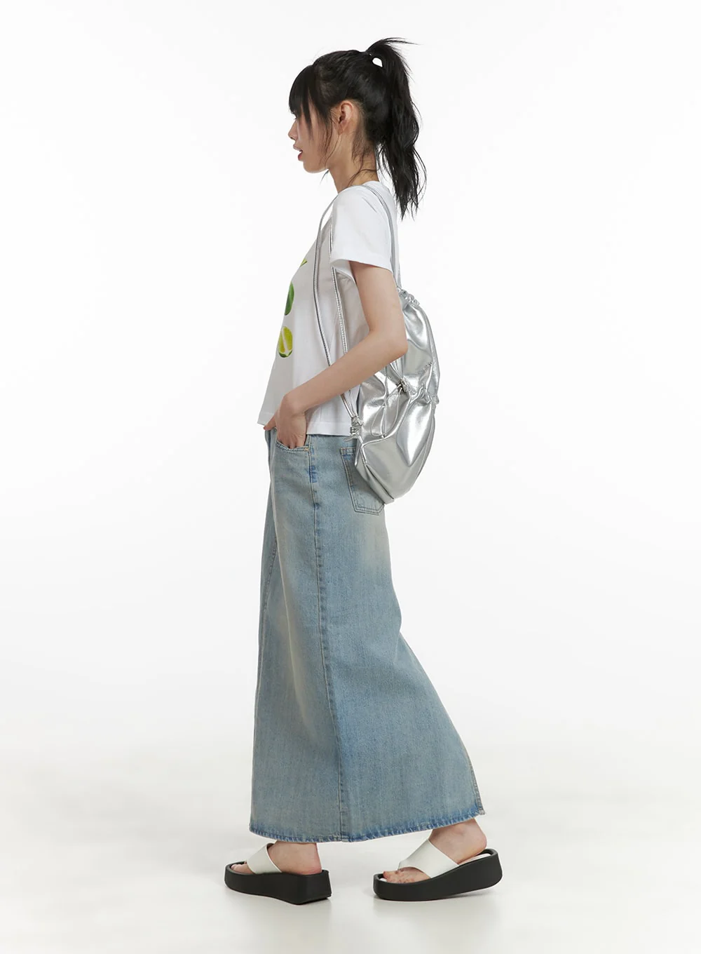 Lemon Lime Crop Tee CU410 - Image 4