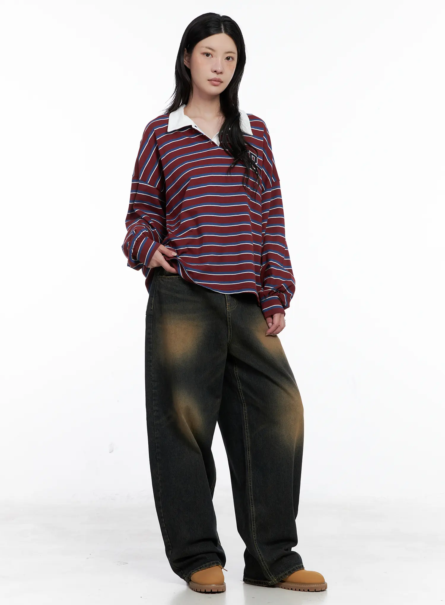 Leona Vintage Baggy Jeans CS526 - Image 2