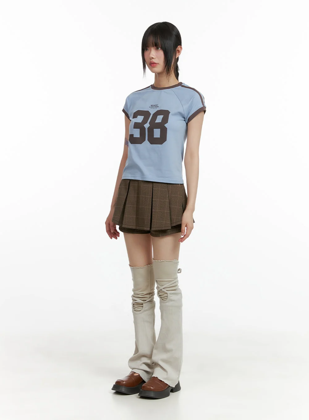 Lettering Crop Tee CL402 - Image 2