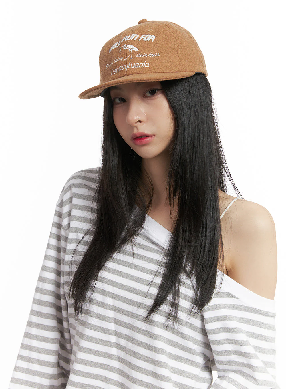 Lettering Embroidered Hat CN426 - Image 3