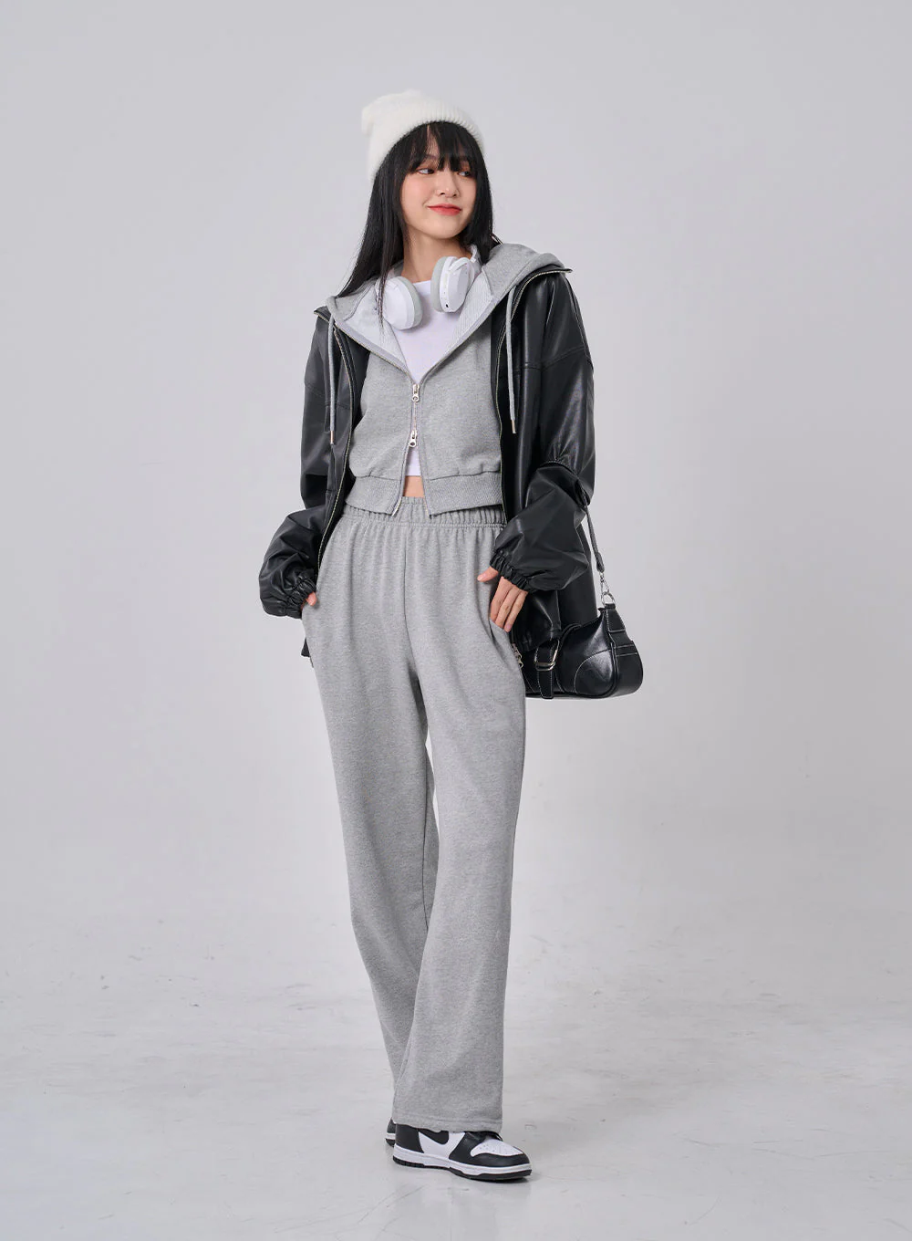 Lewkin Soft Basic Two Way Hoodie Zip Up C1210 - Image 29