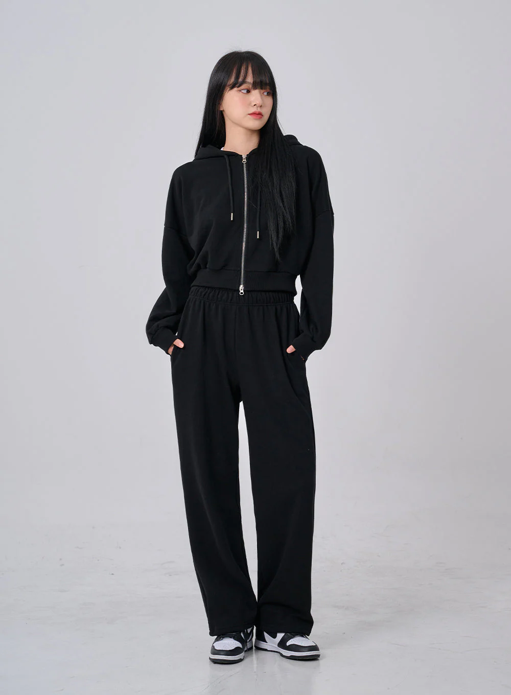 Lewkin Soft Basic Two Way Hoodie Zip Up C1210 - Image 4
