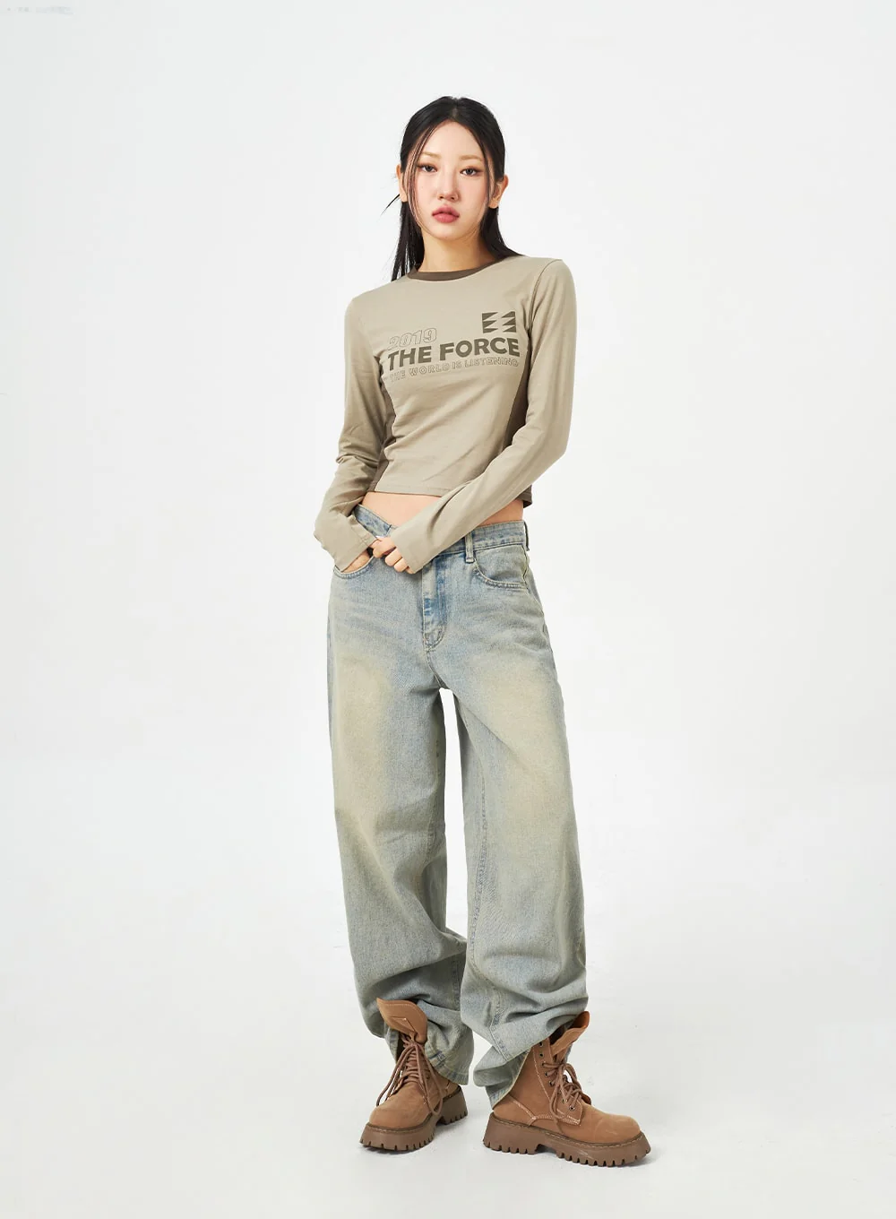 Light Blue Baggy Jeans CM323 - Image 3