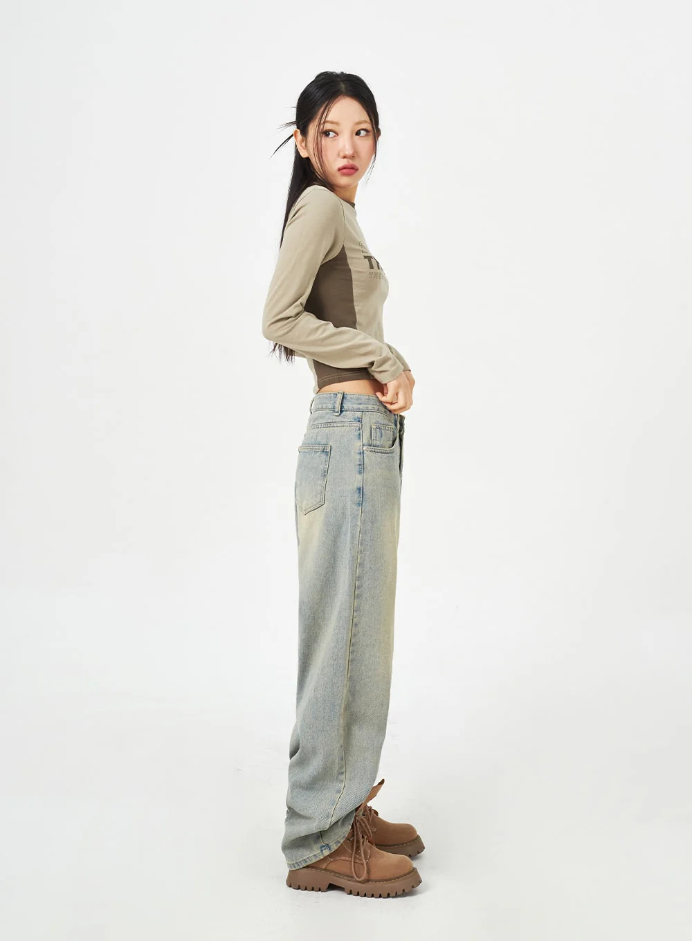 Light Blue Baggy Jeans CM323 - Image 7