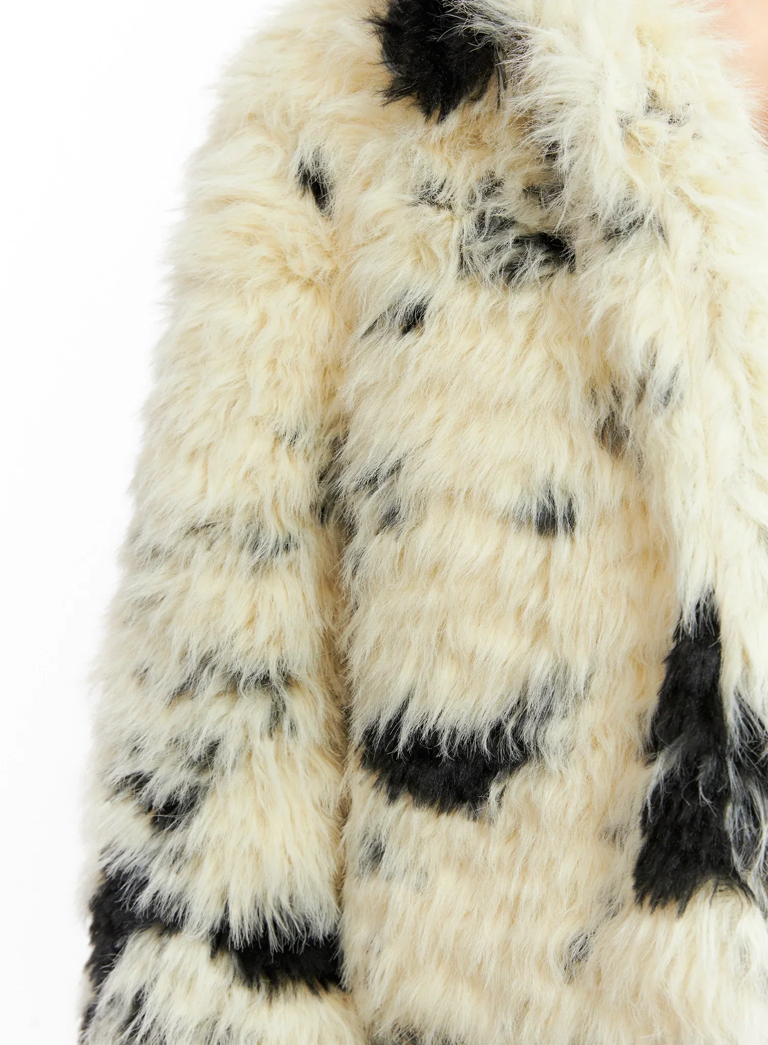 Light Merle Faux Fur Jacket IN503 - Image 4