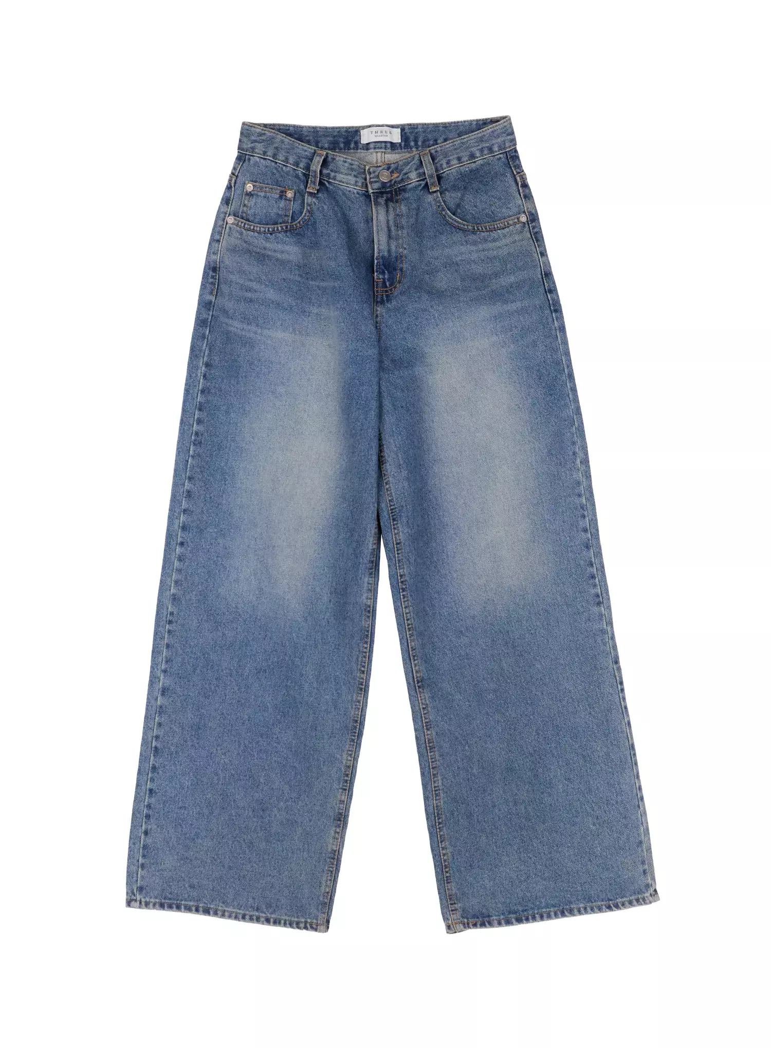Lilah Wide-Leg Washed Jeans IG527 - Image 12