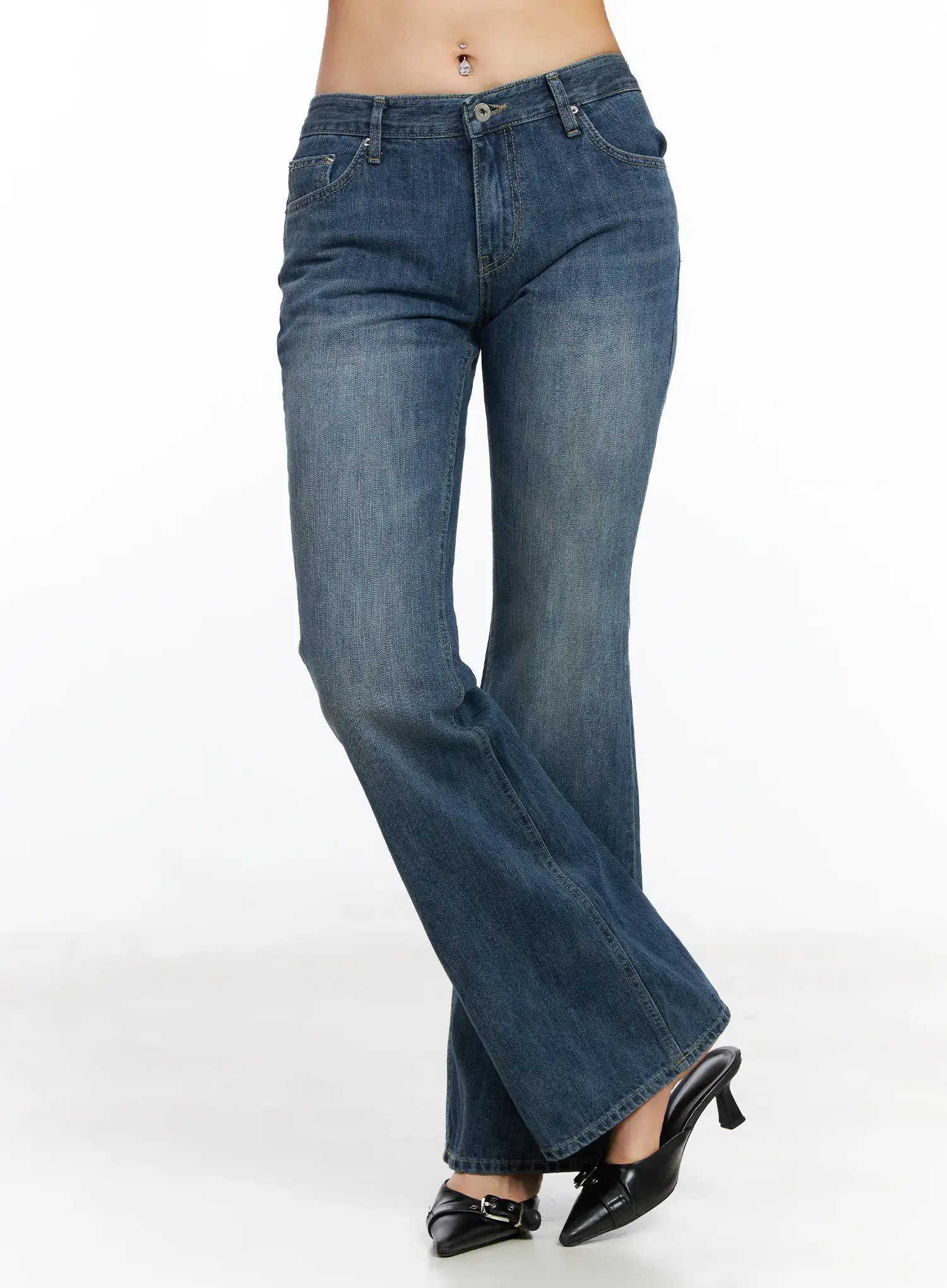 Lilia Studded Bootcut Jeans CF504