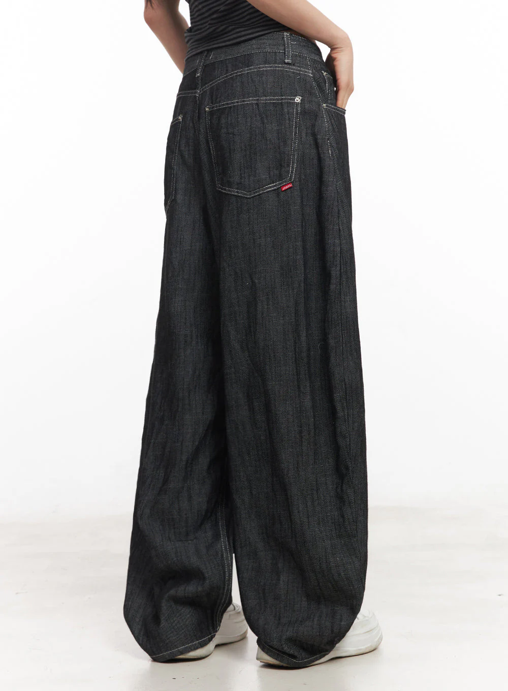 Lilli Wide-Leg Baggy Jeans IY516 - Image 10