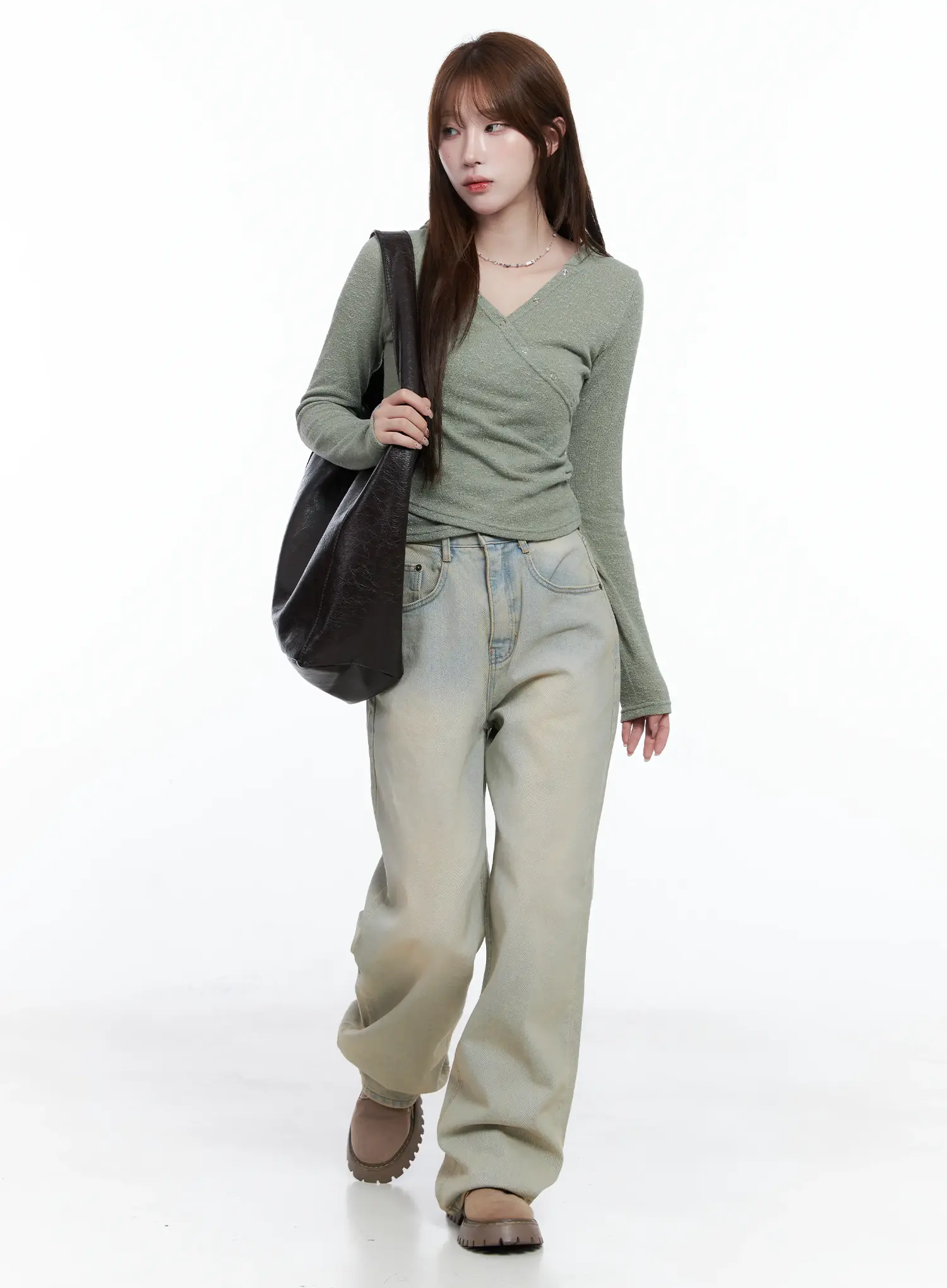 Lillie Light Wash Wide-Leg Jeans CS501 - Image 6