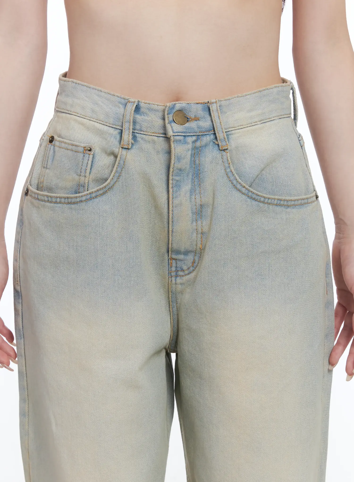 Lillie Light Wash Wide-Leg Jeans CS501 - Image 7