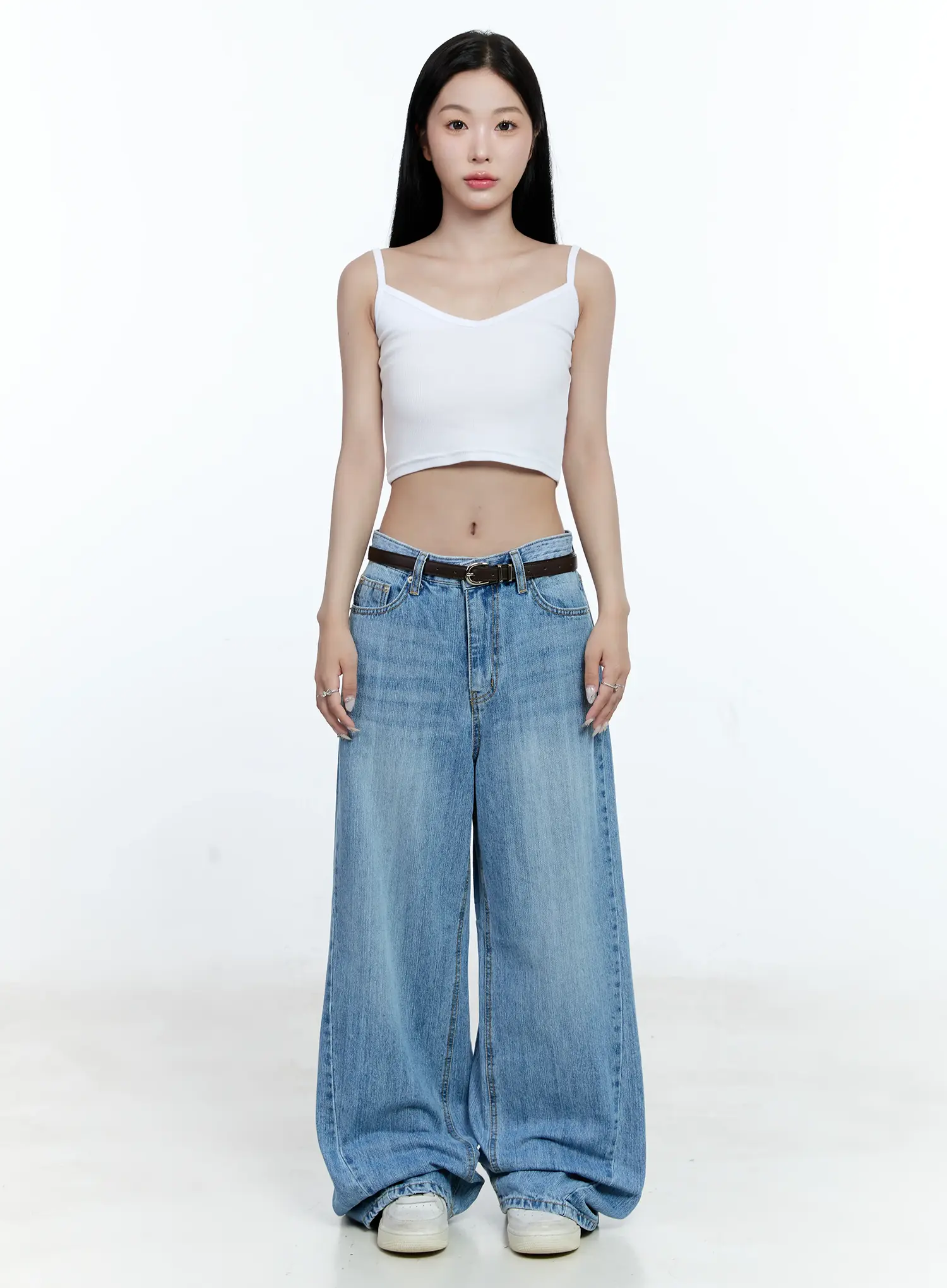 Lina Wide-Leg Denim Jeans CG513 - Image 5