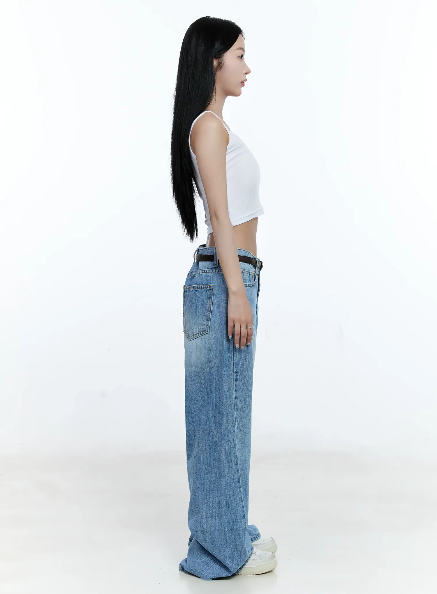 Lina Wide-Leg Denim Jeans CG513 - Image 7