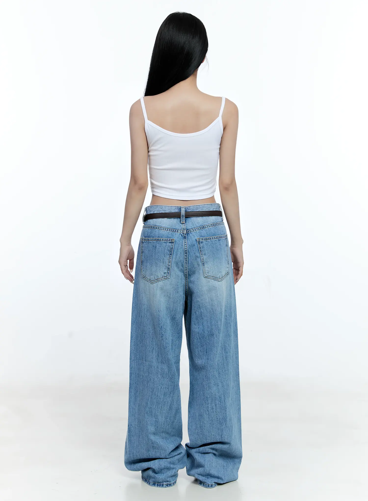 Lina Wide-Leg Denim Jeans CG513 - Image 9