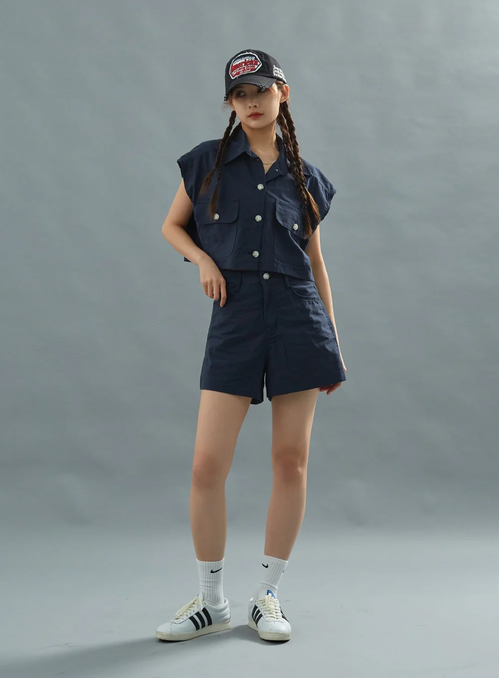 Linen Crop Shirt CU22 - Image 4