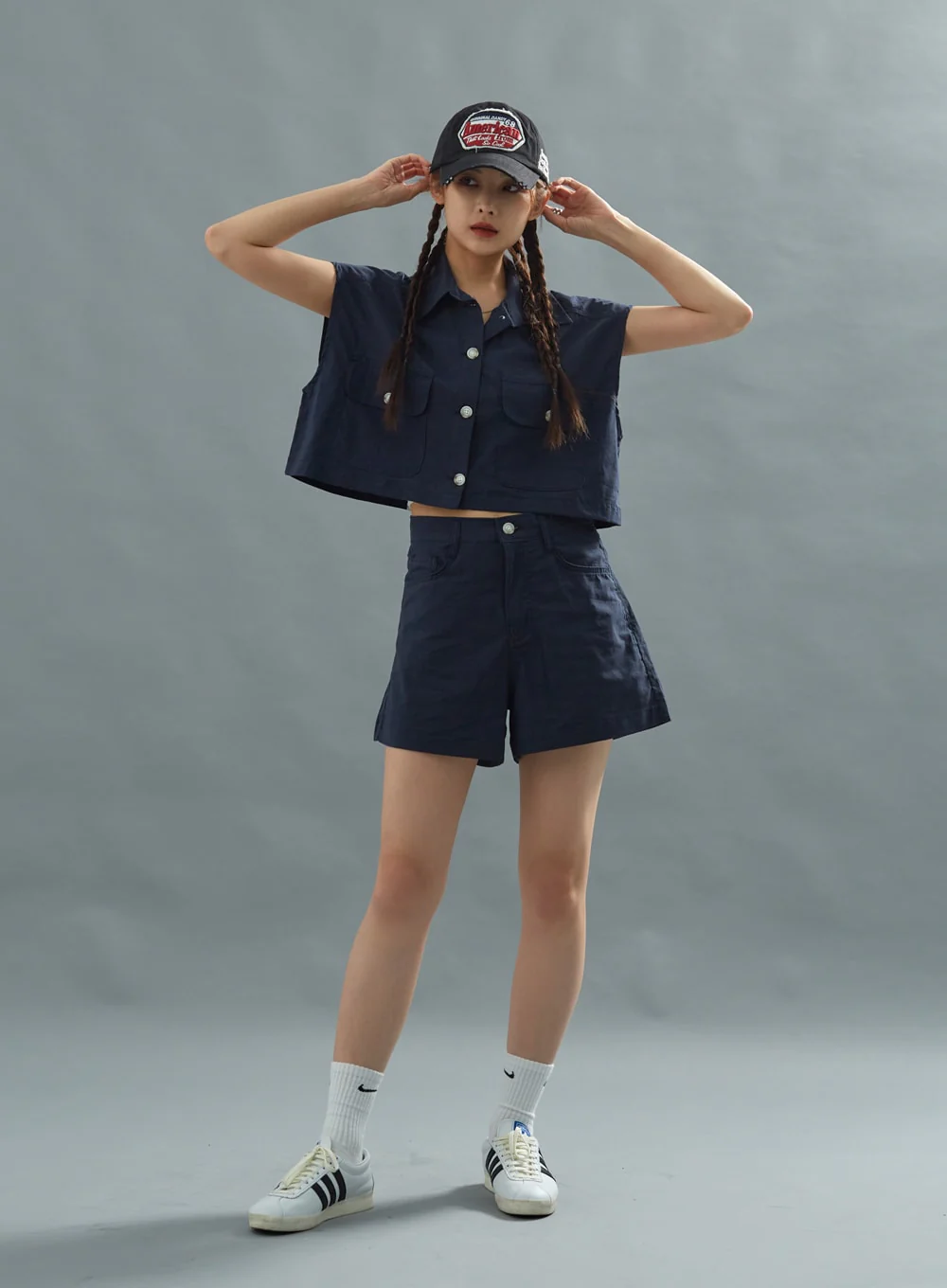 Linen Crop Shirt CU22 - Image 7
