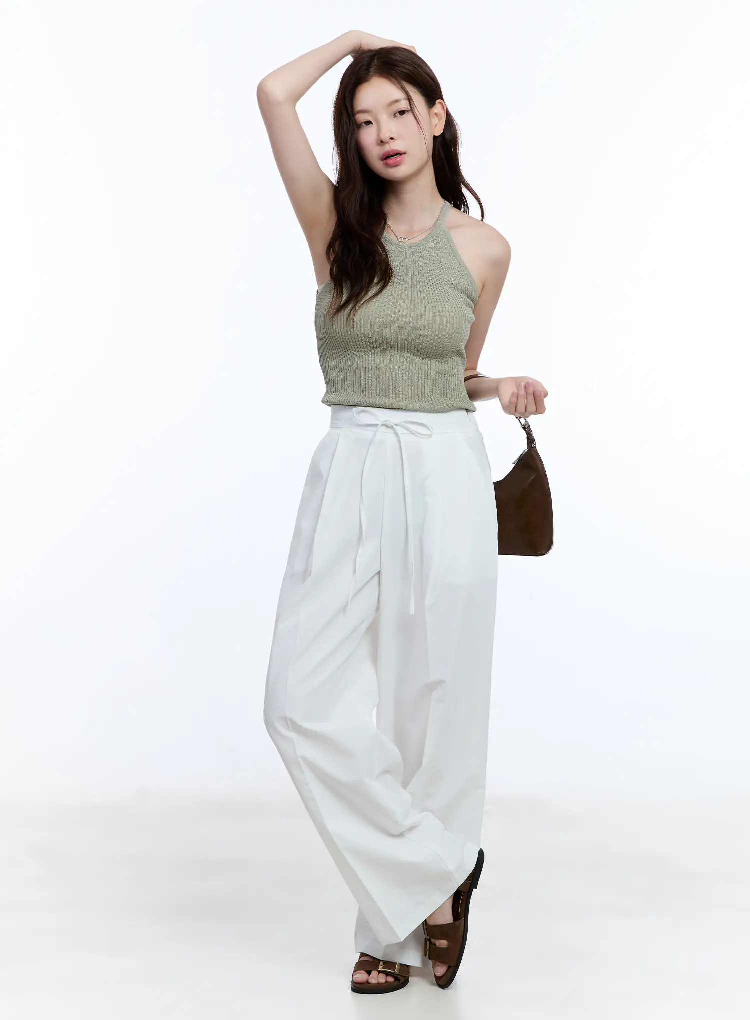 Linen Halter Top CU513 - Image 9