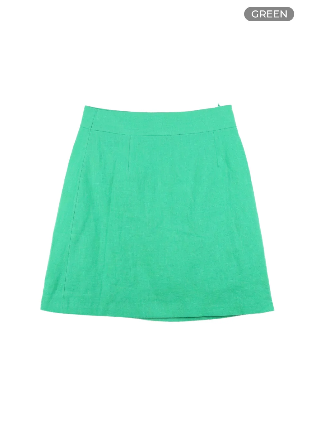 Linen Mini Skirt OY413 - Image 9
